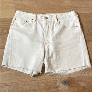 Women's White Denim Shorts